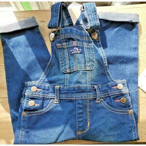 Jordache Spring Floral Blue Jean Overalls New Toddler 3T